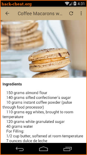Easy macarons recipes screenshot