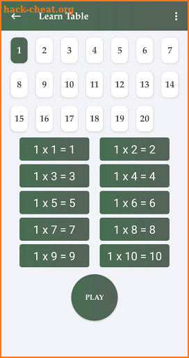 Easy Multiplication Table screenshot
