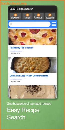 Easy Recipes Search Launcher screenshot
