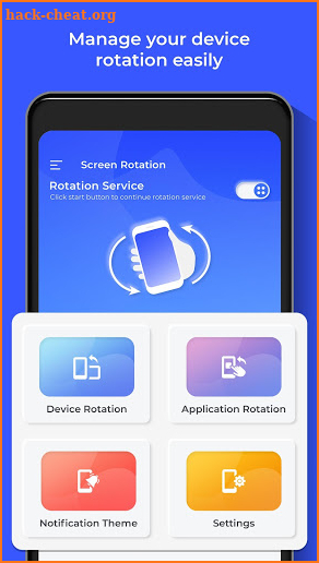 Easy Screen Rotation Controls screenshot