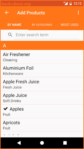 Easy Shopping - Shopping list screenshot