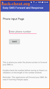 Easy SMS Forward and Response screenshot