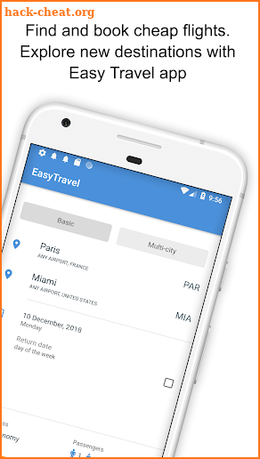 Easy travel - flights tickets search screenshot