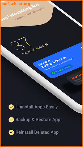 Easy Uninstalling App & App Backup, Restore & Info screenshot