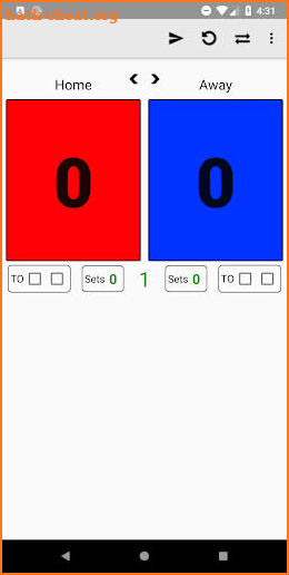 Easy Volleyball Scorekeeper - With Text Messaging screenshot