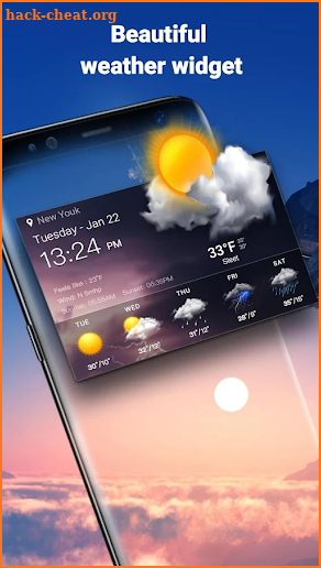 Easy weather forecast app free screenshot