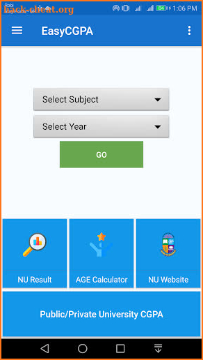 EasyCGPA - NU CGPA Calculator screenshot
