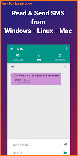 EasyJoin "Pro": SMS/Text Messaging from PC & Mac screenshot