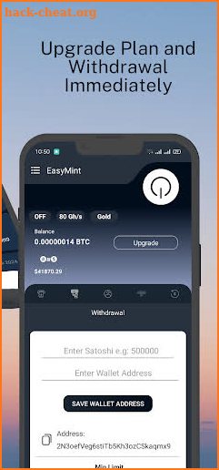 EasyMint | Bitcoin Cloud Miner screenshot