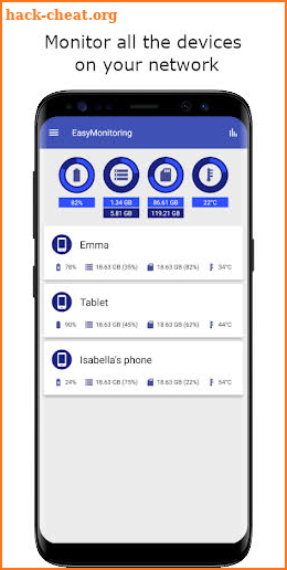 EasyMonitoring Battery & Storage of Remote Devices screenshot