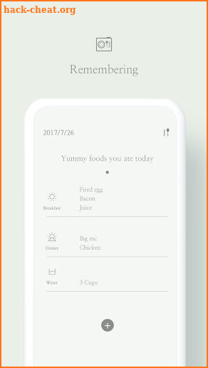 Eat & Drink: A Food Diary that Asks About Your Day screenshot