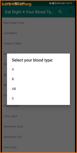 Eat Right 4 Your Blood Type (Free) screenshot