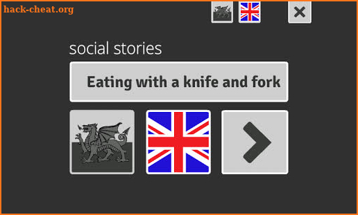 Eating with a knife and fork screenshot