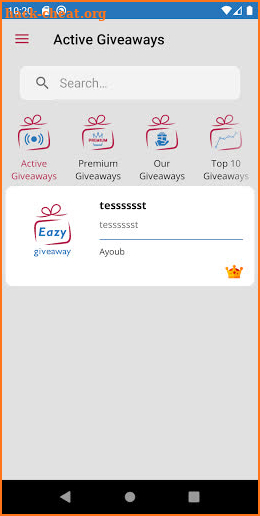 Eazy Giveaway screenshot