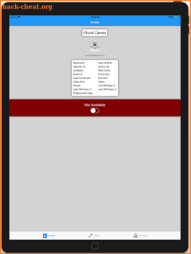 Eberl Adjuster Connection screenshot