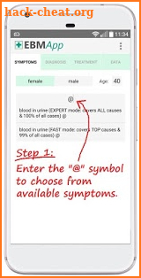 EBMApp: Diagnose fever screenshot