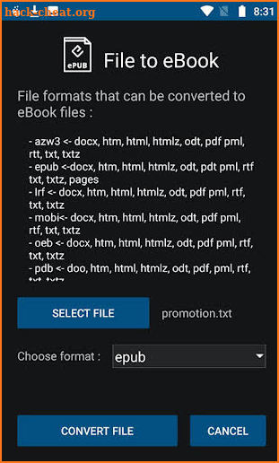 eBook Conversion Tool (no ads) screenshot