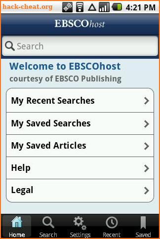 EBSCOhost screenshot