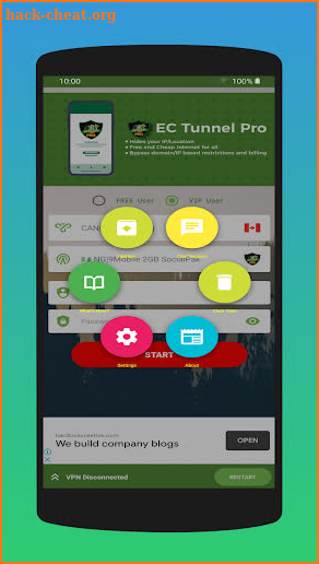 EC Tunnel PRO - Free SSH/HTTP/SSL VPN screenshot