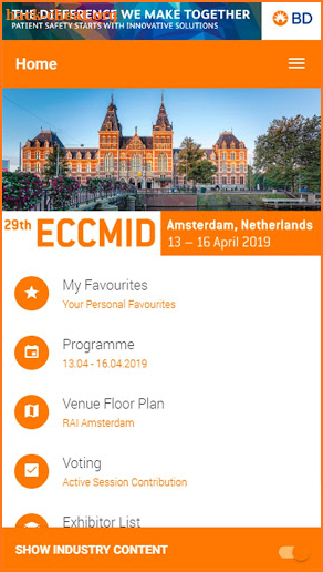 ECCMID 2019 screenshot
