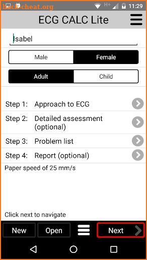 ECG CALC Lite screenshot