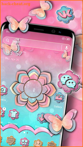 Echeveria Flower Launcher Theme screenshot