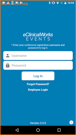 eClinicalWorks Events screenshot