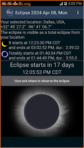 Eclipse 2024 screenshot