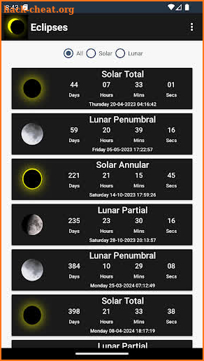 Eclipse Countdown screenshot