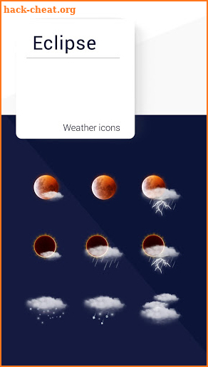 Eclipse weather icons screenshot