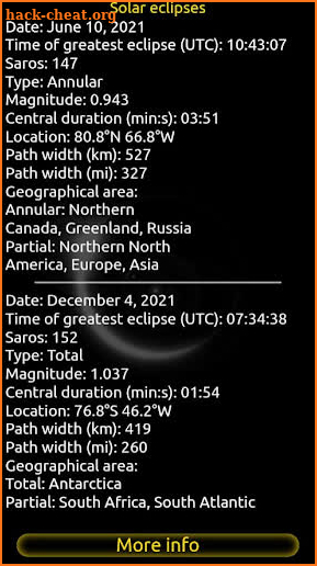 Eclipses screenshot