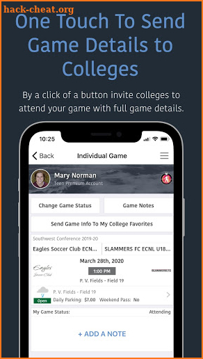 ECNL Girls Player App screenshot