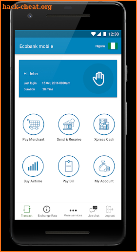 Ecobank Mobile Banking screenshot