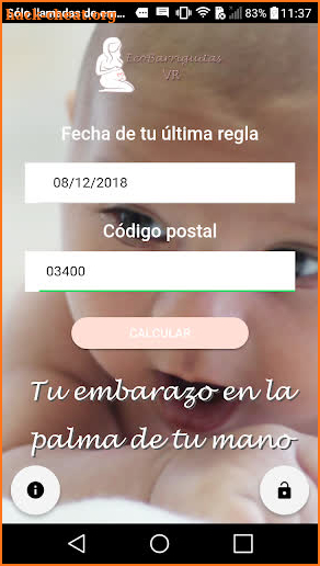 EcoBarriguitas 5D Calculadora Embarazo screenshot