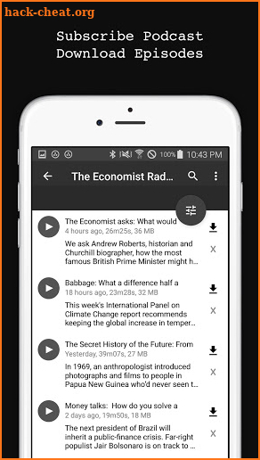 Economist Podcasts screenshot