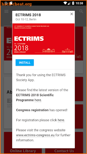 ECTRIMS screenshot