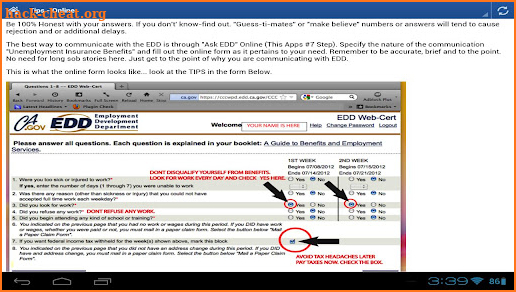 EDD HELP - Unemployment CA screenshot