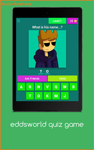 Eddsworld Quiz game screenshot