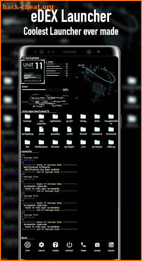 eDEX Launcher screenshot