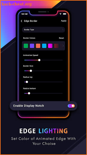 Edge Lighting Colors - Rounded colors borders screenshot
