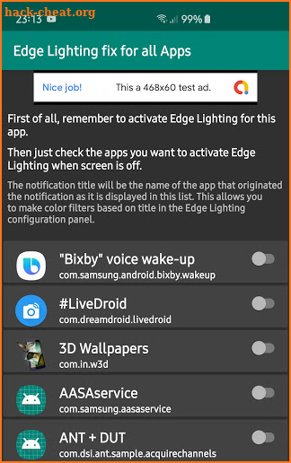 Edge Lighting fix for all Apps screenshot