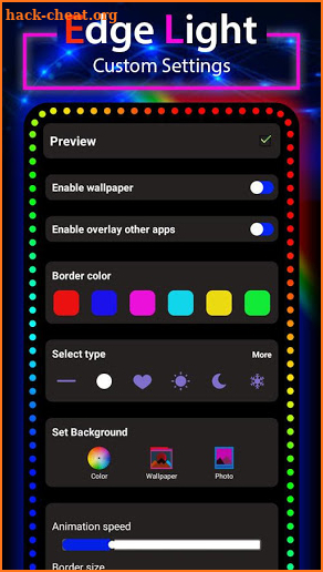 Edge Lighting Live Wallpaper - LED Borderlight screenshot