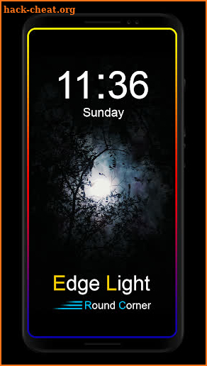 Edge lighting Notification : Rounded Corners App screenshot