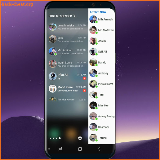 Edge Panel for Messenger screenshot