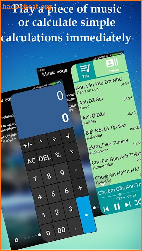 Edge Screen launcher - EdgeBar - Edge Music Player screenshot