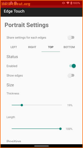 Edge Touch screenshot