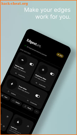 Edgest Pro - Edge gestures screenshot