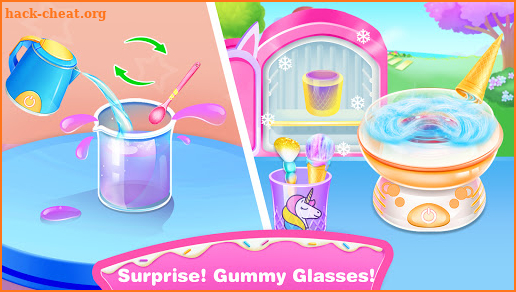 Edible Unicorn Candy Makeup – ASMR Games for Girls screenshot