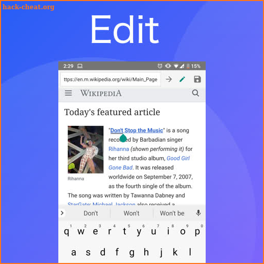 Edit Webpage App ✍️ screenshot