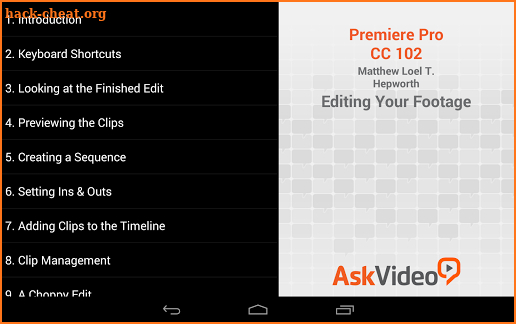 Editing in Premiere Pro CC screenshot